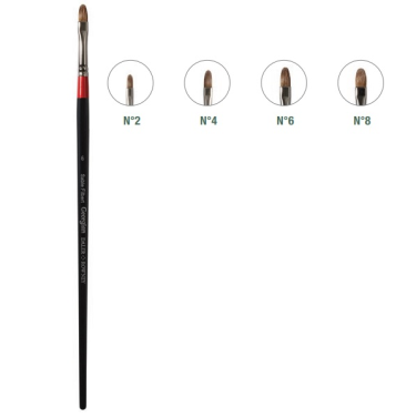 Pincel Natural Lingua de Gato Georgian G67 Nº2 Daler Rowney